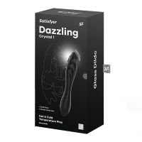 Satisfyer stimulator dazzling krystal 1 varm og kold (Sort), billede 5