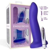 Dildox av Engily Ross Vibrerande Färgväxlande Dildo Blå till Lila, bild 2