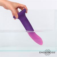 Dildox by Engily Ross farveændring dildo lilla til rosa størrelse M 17 cm, billede 5
