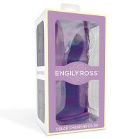 Dildox by Engily Ross farveændring dildo lilla til rosa størrelse M 17 cm, billede 4