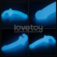 Lovetoy Dildo dwustronne Lumino Play Blue Light 10,5", zdjęcie 10