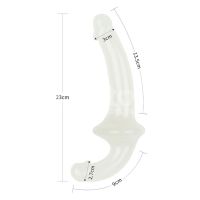 Lovetoy Dildo dwustronne Lumino Play Blue Light 10,5", zdjęcie 13