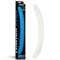 Lovetoy Dubbelända dildo Lumino Blue Light 18,5", bild 2