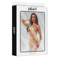 Adalet Lingerie Zoey soutien, tanga e cinto de ligas com flores amarelas, imagem 5