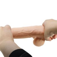 Baile vibrador realista de dupla densidade com pele deslizante, imagem 8