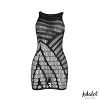 Adalet Lingerie Ilona Kalaverkko Kokovartalohousut pystysuoralla kuviolla, kuva 3