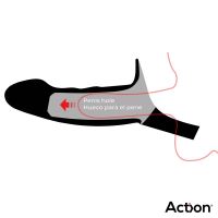 Action strap-on com dildo oco, 5-6,5 cm de grossura, imagem 3