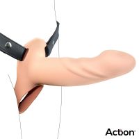 Action strap-on com dildo oco, 5-6,5 cm de grossura, imagem 4