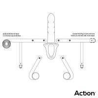 Action strap-on com dildo oco, 5-6,5 cm de grossura, imagem 8
