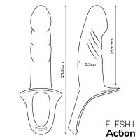 Action strap-on com dildo oco, 5-6,5 cm de grossura, imagem 9