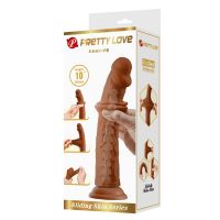 Pretty Love Sharife Dildo realistyczne ze zsuwaną skórą 25 cm, zdjęcie 9
