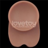 Lovetoy Dwuwarstwowe Elastyczne Dildo XXL 16" Naturalny, zdjęcie 10