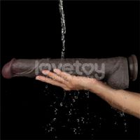 Lovetoy Böjbar dildo med dubbla lager XXL 14,5" Brun, bild 10
