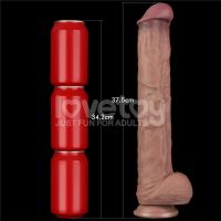 Lovetoy Dual Layered Bendable Dildo XXL 14,5" Flesh, picture 13