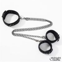 Midnight Desires collier et menottes de chevilles avec chaîne