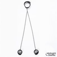 Midnight Desires collier et menottes de chevilles avec chaîne, photo 4