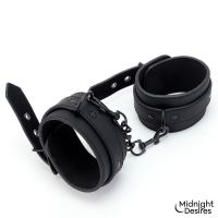 Midnight Desires Restraint Set with Collar with Leash and Cuffs, picture 4