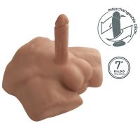 SilexD Apollo S Semi Torso Silicone Liquido Caramello 7"