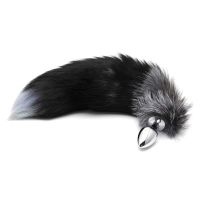 Alive Black And White Fox Tail Plug M, picture 2