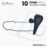 IntoYou Kenny Anello fallico con stimolatore clitorideo (Blu Notte), immagine 4