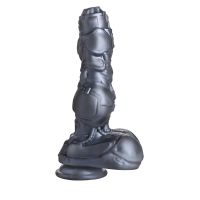 Creature Cocks Cyborg penisrengas liikkuva ja vibraattori metalli dildo, kuva 4