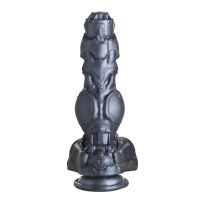Creature Cocks Cyborg penisrengas liikkuva ja vibraattori metalli dildo, kuva 5