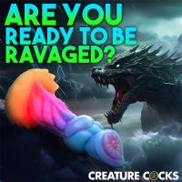 Creature Cocks Aqua-Cock Glow-in-the-Dark Silikoni-dildo, kuva 11