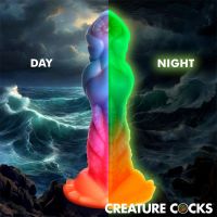Creature Cocks Aqua-Cock Glow-in-the-Dark Silikoni-dildo, kuva 12