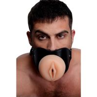 Master Series Pussy Face mordaça para sexo oral, imagem 3