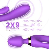 Urban Sky Double-Ended Wand Massager and G-Spot Vibrator, Purple, picture 4