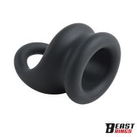 Beast Rings double anneau pénien en silicone liquide 27/30 mm, photo 6