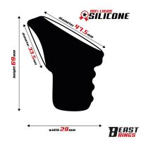 Beast Rings Penisring Liquid Silicone 47,5 mm, billede 3