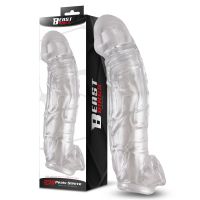 Beast Rings manga peniana realista com veias 23 cm, imagem 2