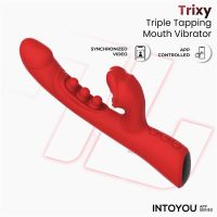 Vibrador IntoYou Trixy com Vibração, Mordida e Aplicação