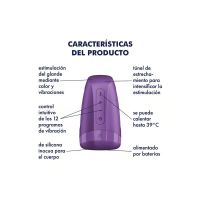 Satisfyer Men Heat Vibration, batteriserie (Mørk bær), billede 5