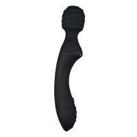 Chisa Dual Ended Massager Wand Vibrator (Black), picture 2