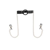 Chisa Breathable O Ring Gag with Nipple Clamps