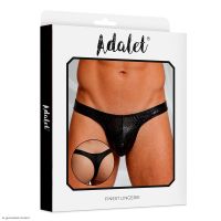 Adalet Man Aldo g-streng med slangeprint (sort), billede 2