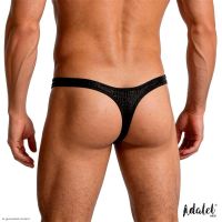 Adalet Man Aldo g-streng med slangeprint (sort), billede 4