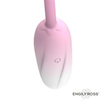Engily Ross Florae ovetto vibrante con stimolatore a rosa e telecomando, immagine 5