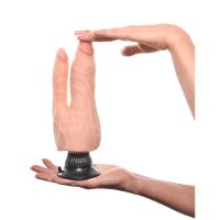 Real Feel Deluxe dubbel realistisk vibrator nr 8 19 cm Naturell, bild 6