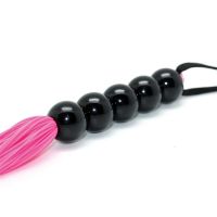 Bondage Play Flogger de silicone Rosa 38 cm, imagem 3