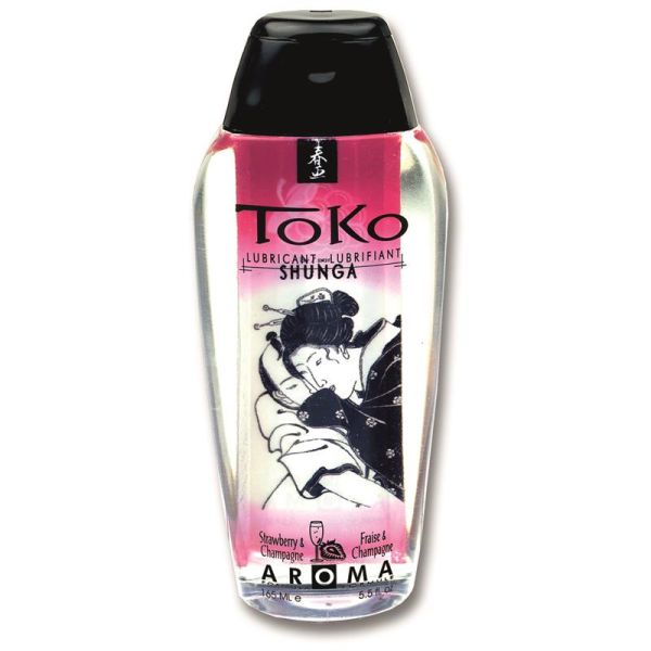 Shunga lubrifiant Toko arôme fraise et vin