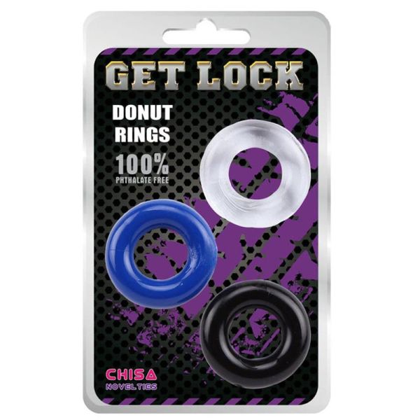 Chisa Donut Rings-Assorted 3 Pack