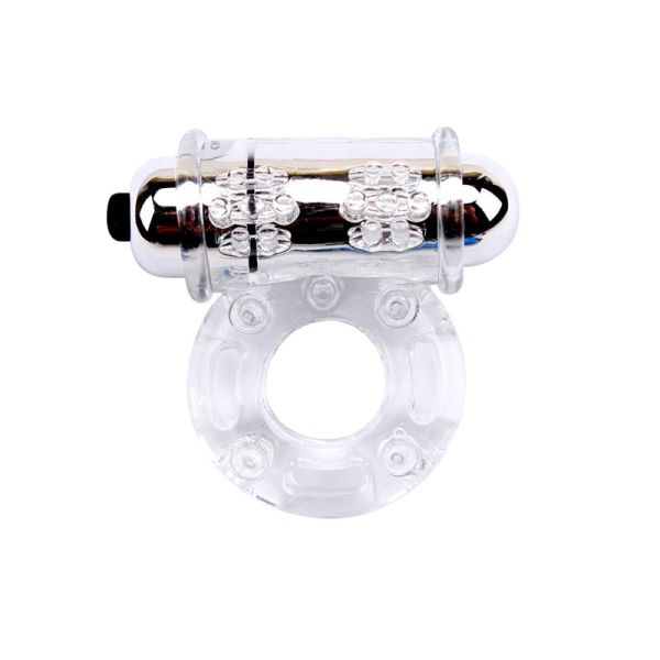 Anello fallico vibrante Chisa-Trasparente