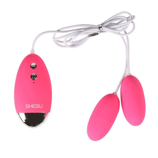 SheQu Double Vibrating Egg Silicone Yuesi