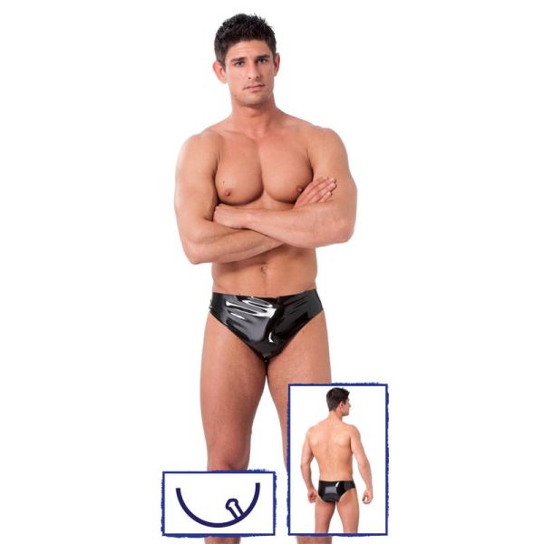 Latex Play boxer en latex avec plug intégré