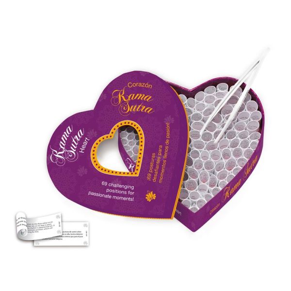 Tease & PLEASE Question Game Kama Sutra Heart (Englisch/Spanisch)