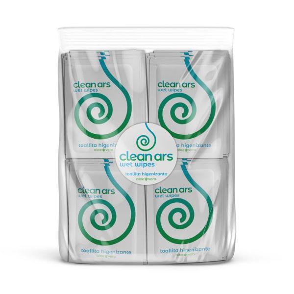 Body Ars Monodose Hygienic Wipes with Aloe Vera 100 units