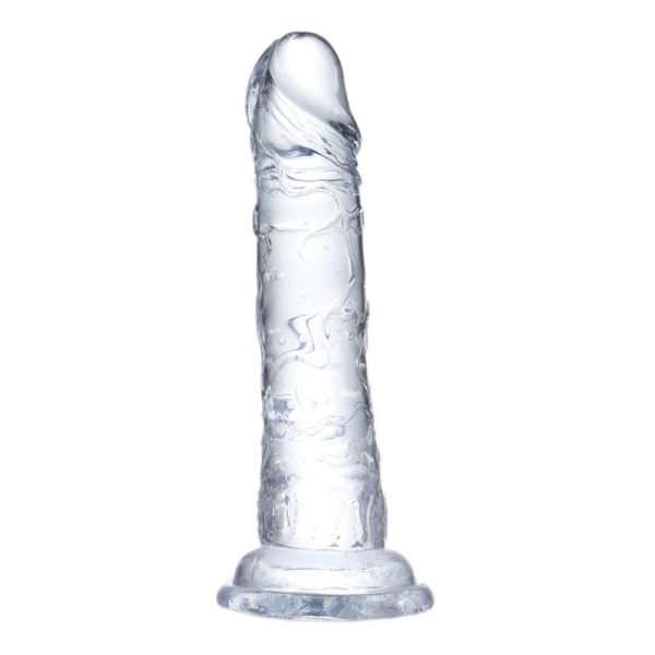 Glazed Realistic Dildo Crystal Material 19 cm